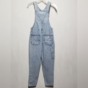 Vintage 90’s Guess Bib Overalls Womens Style #10770 Size 1 Light Wash Hip Hop